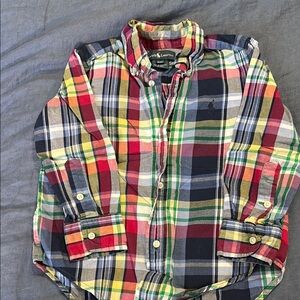 3T Ralph Lauren Multicolor Boys Plaid Shirt